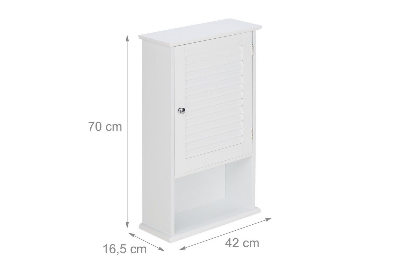 relaxdays Midischrank Badschrank mit geringer Tiefe – Bild 4 von 5