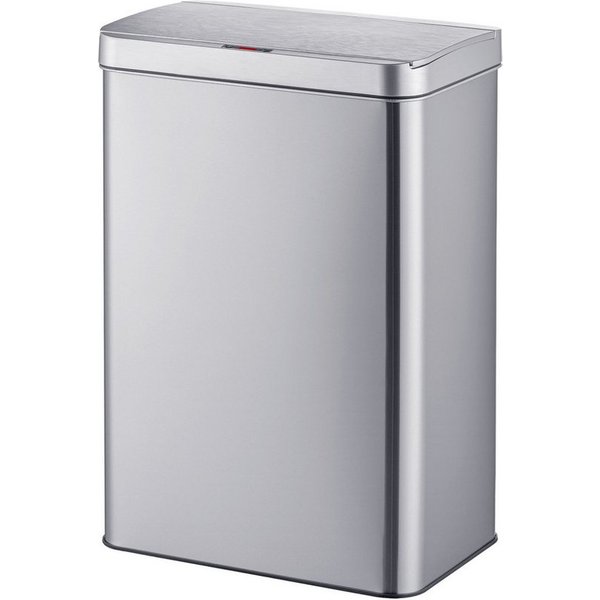relaxdays Mülleimer Edelstahl Mülleimer mit Sensor, 50 L