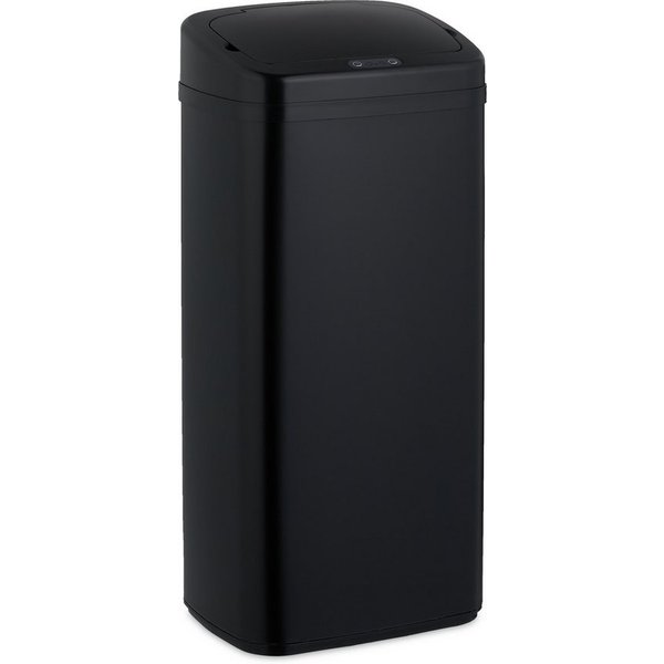 relaxdays Mülleimer Schwarzer Mülleimer mit Sensor, 40 L
