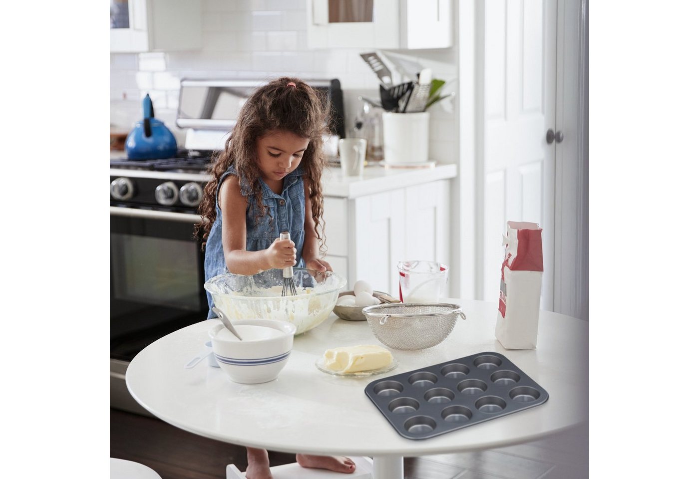 relaxdays Muffinplatten 12er Muffinform im 2er Set, Stahl, (2-St) – Bild 3 von 5