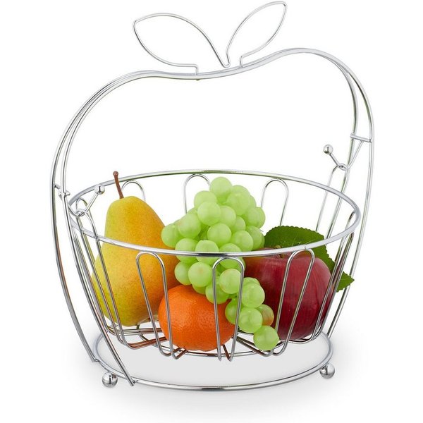 relaxdays Obstschale "Apfel" aus Metall, Eisen, (1-tlg)