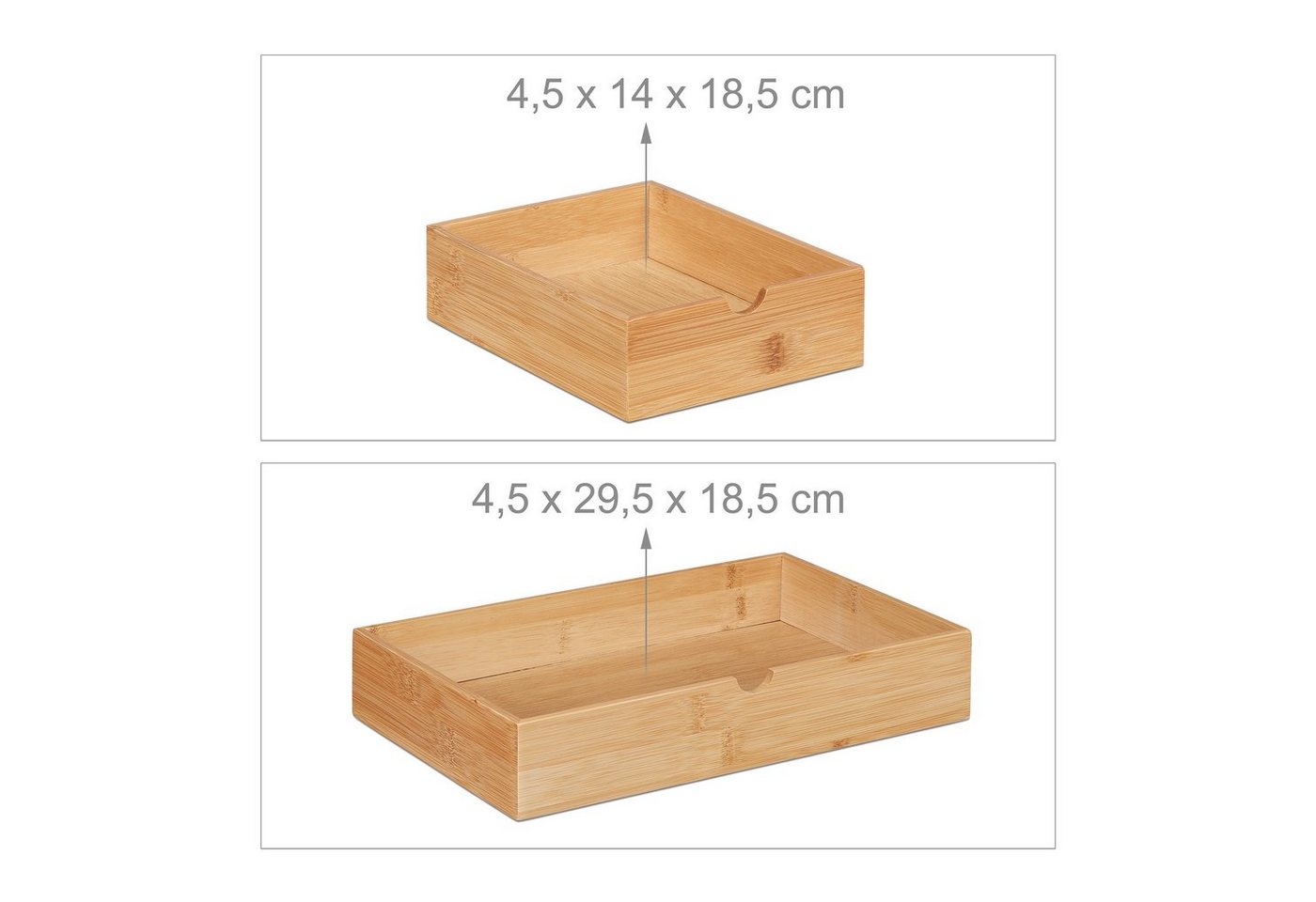 relaxdays Organizer Schreibtisch Organizer 3 Schubladen (1 St) – Bild 5 von 5