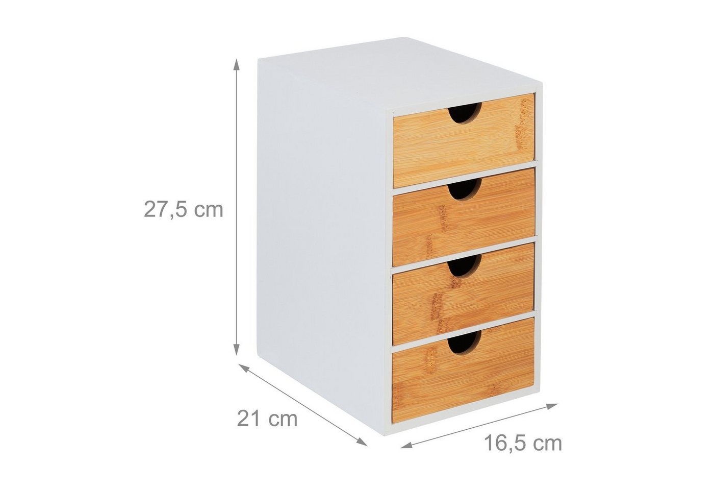 relaxdays Organizer Schubladenbox mit 4 Fächern (1 St) – Bild 4 von 5