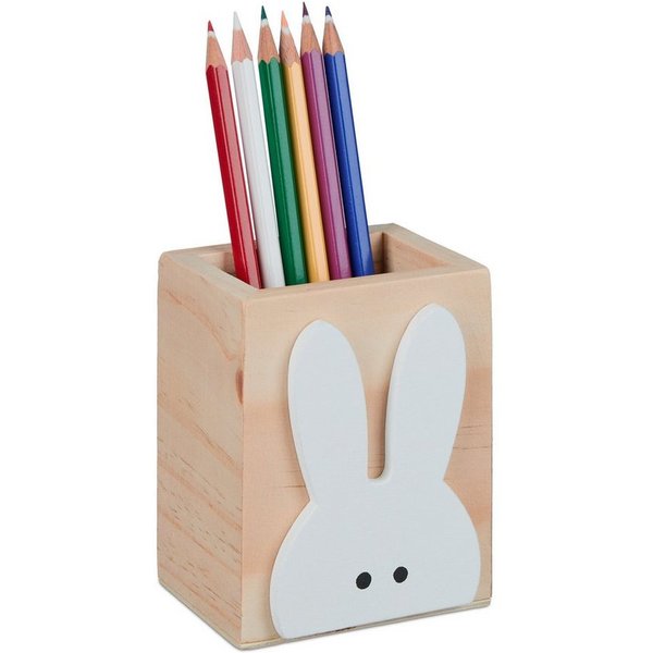 relaxdays Organizer Stiftehalter Hase (1 St)