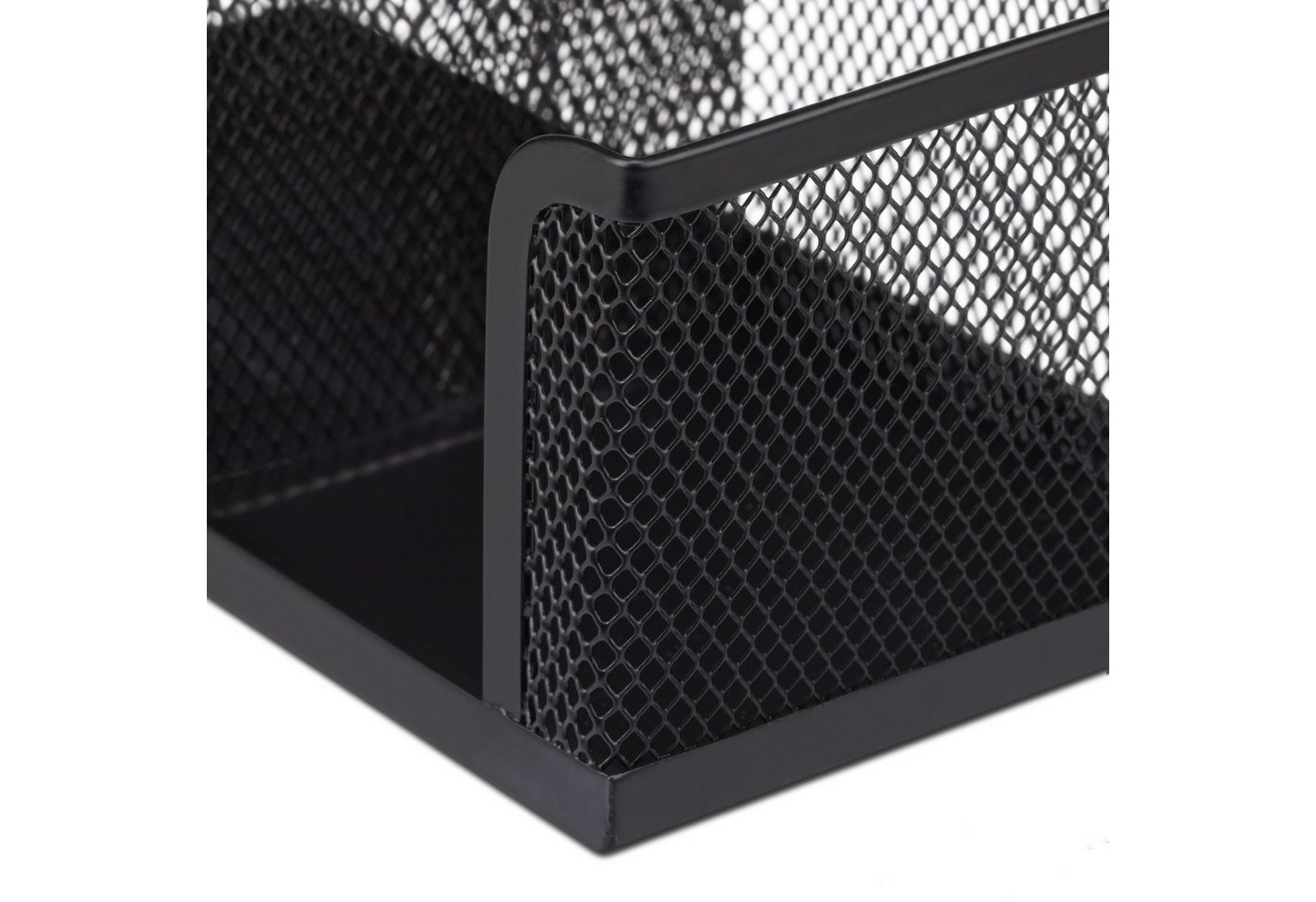 relaxdays Organizer Stiftehalter mit Zettelhalter (1 St), schwarz – Bild 5 von 5