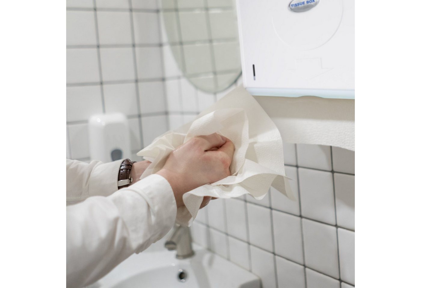 relaxdays Papiertuchspender Papierhandtuchspender Wand, (1-tlg) – Bild 3 von 5