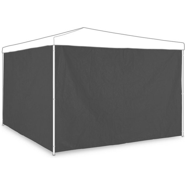 relaxdays Pavillon Graue Pavillon Seitenteile 2er Set, mit 2 Seitenteilen