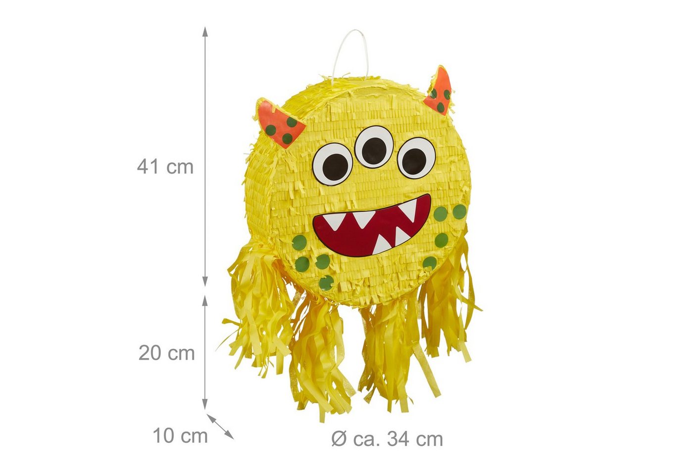 relaxdays Pinata Monster Pinata – Bild 4 von 5