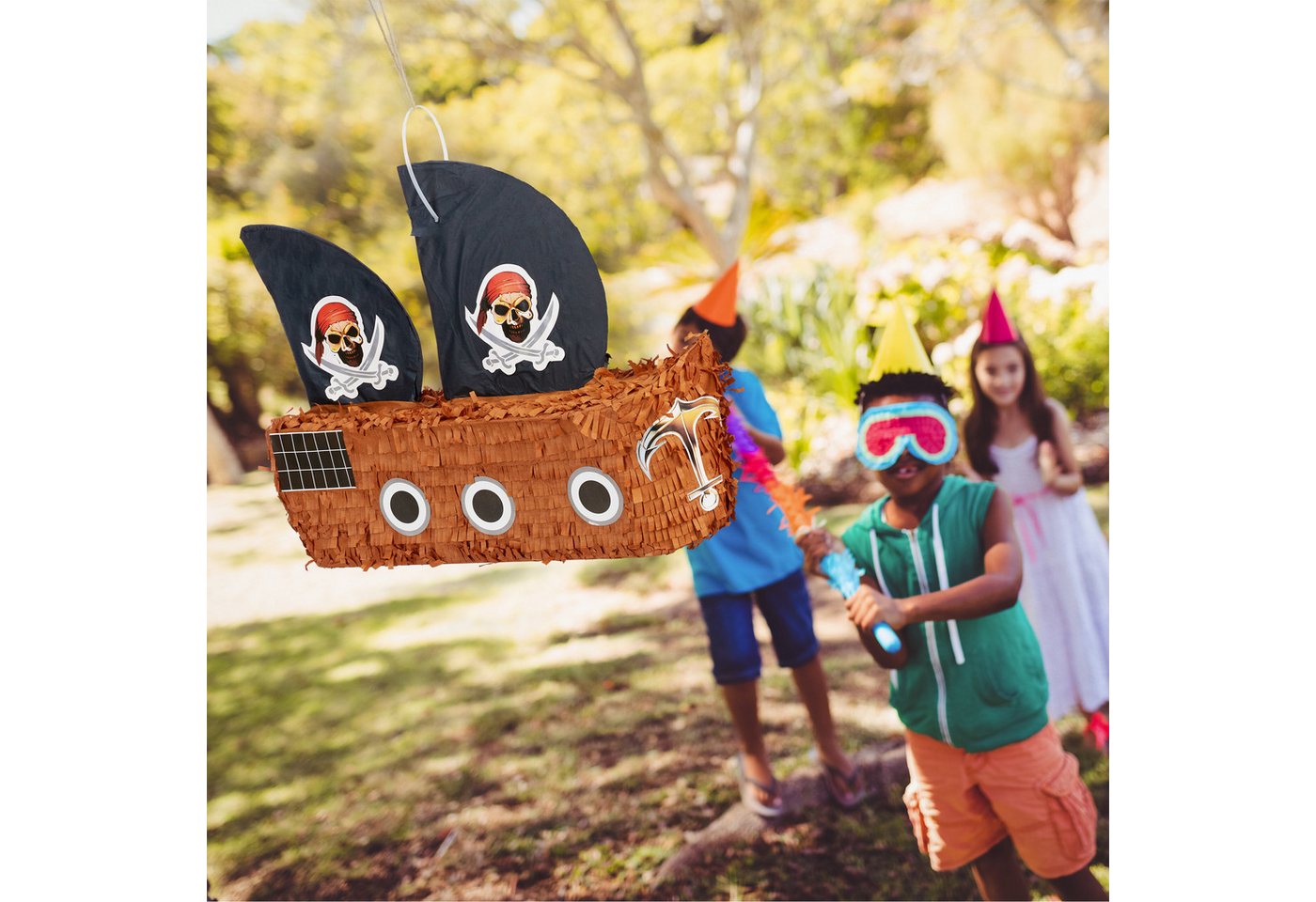 relaxdays Pinata Piratenschiff – Bild 2 von 5