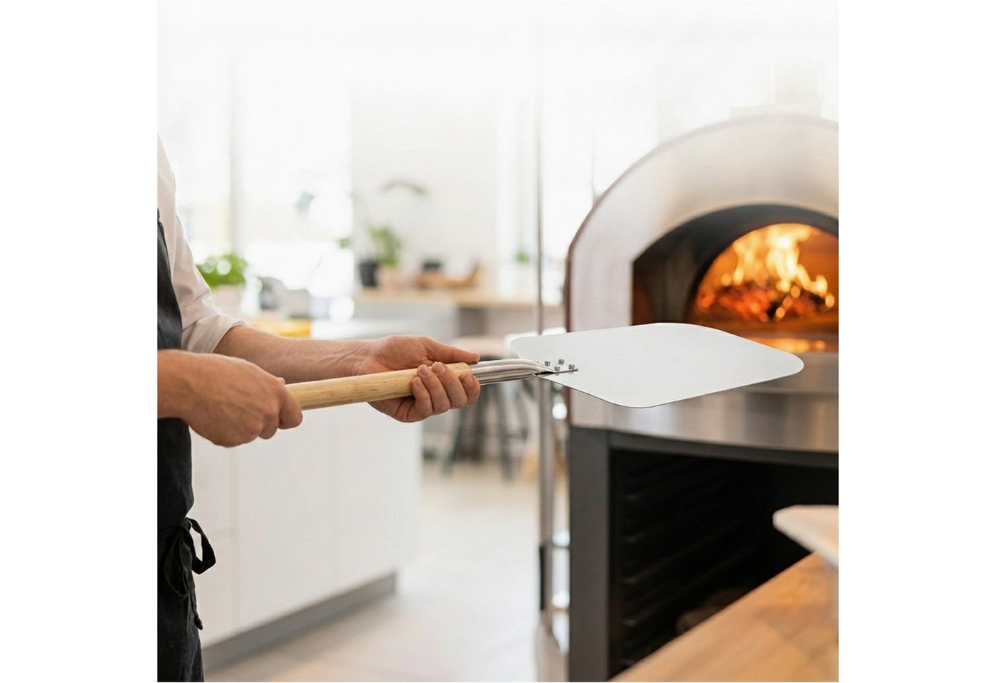 relaxdays Pizzaschieber Pizzaschaufel eckig – Bild 5 von 5