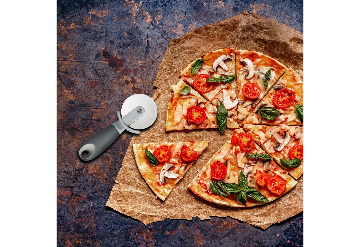 relaxdays Pizzaschneider 2er Set – Bild 2 von 5