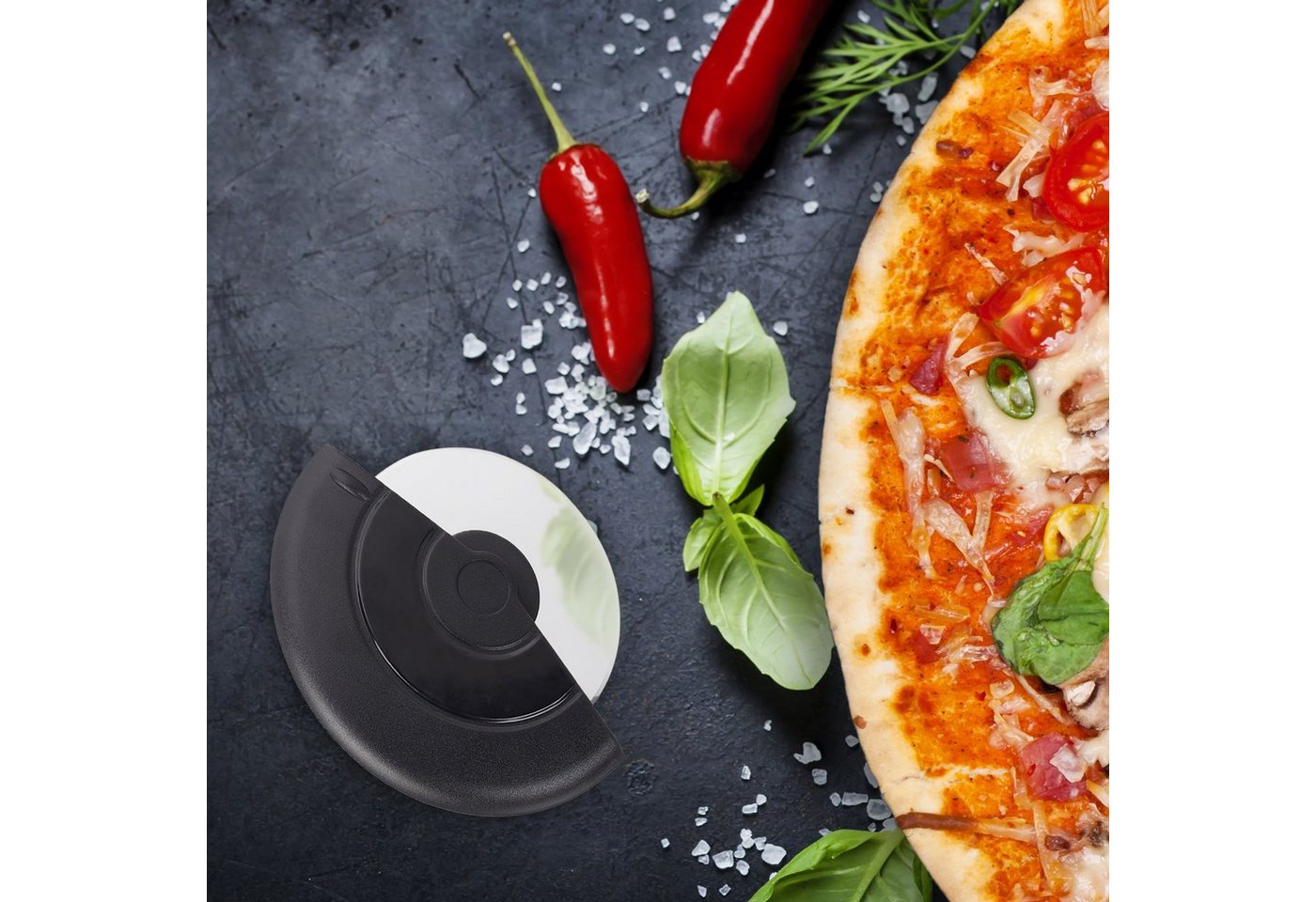 relaxdays Pizzaschneider mit Edelstahlklinge – Bild 2 von 5