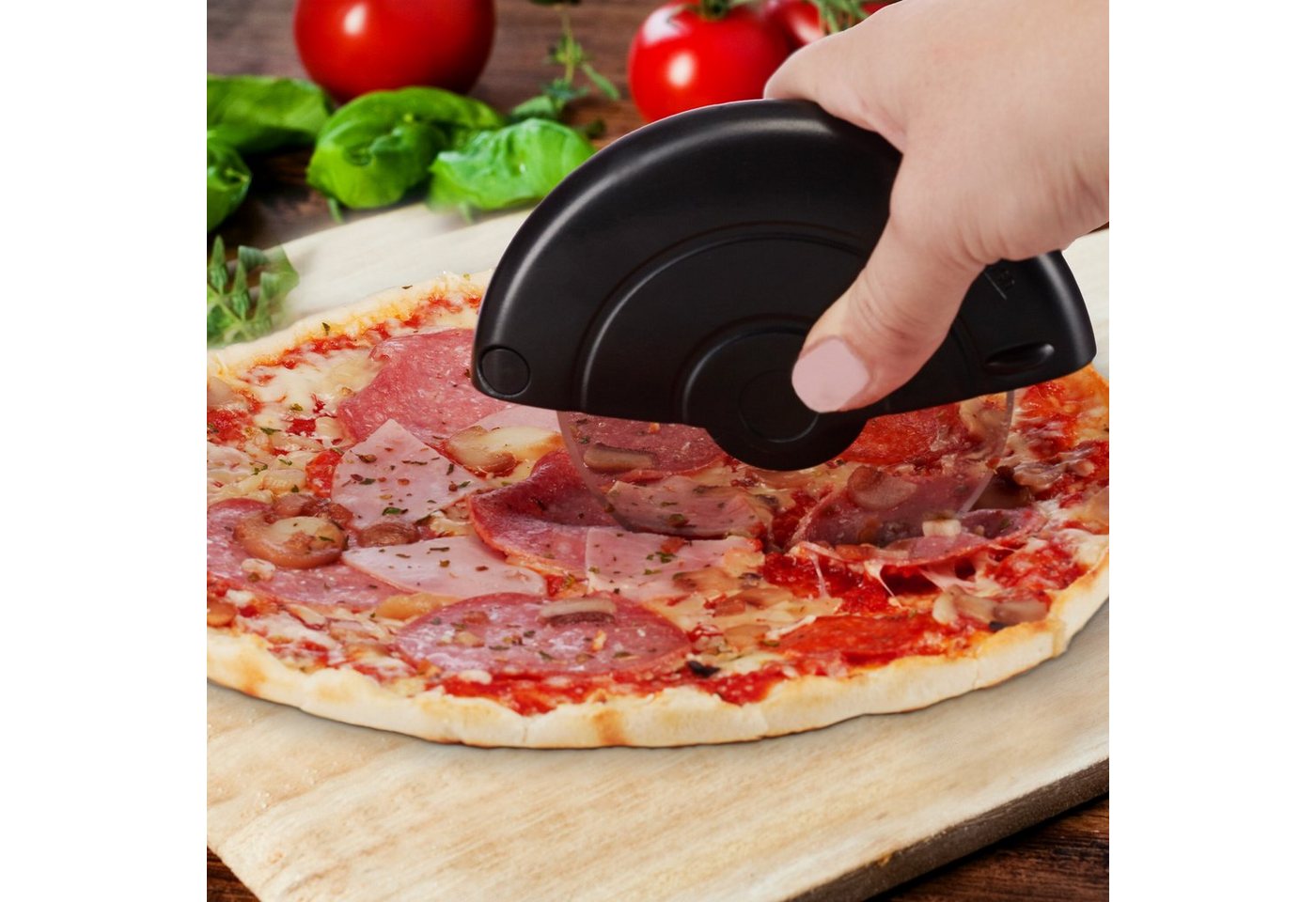 relaxdays Pizzaschneider mit Edelstahlklinge – Bild 3 von 5