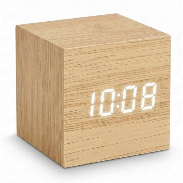 relaxdays Quarzwecker Digitaler Wecker Würfel