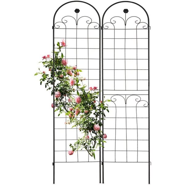relaxdays Rankgitter 2er Set 180 cm, 2 St.