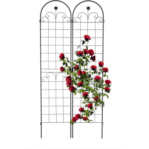 relaxdays Rankgitter 2er Set 220 cm, 2 St.