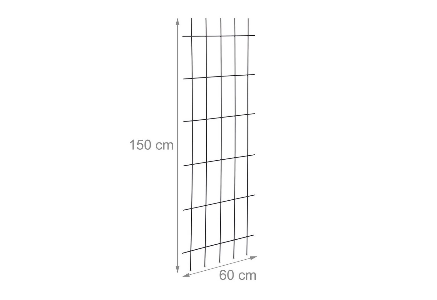 relaxdays Rankgitter Metall 150 cm, 1 St., 1er Pack – Bild 4 von 5