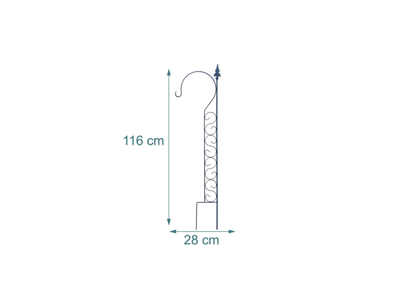 relaxdays Rankgitter Rankhilfe mit Schäferstab, 2 St., 2er Pack – Bild 4 von 5