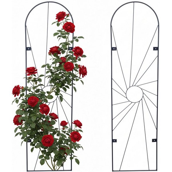 relaxdays Rankgitter Wand 2er Set, 2 St., A