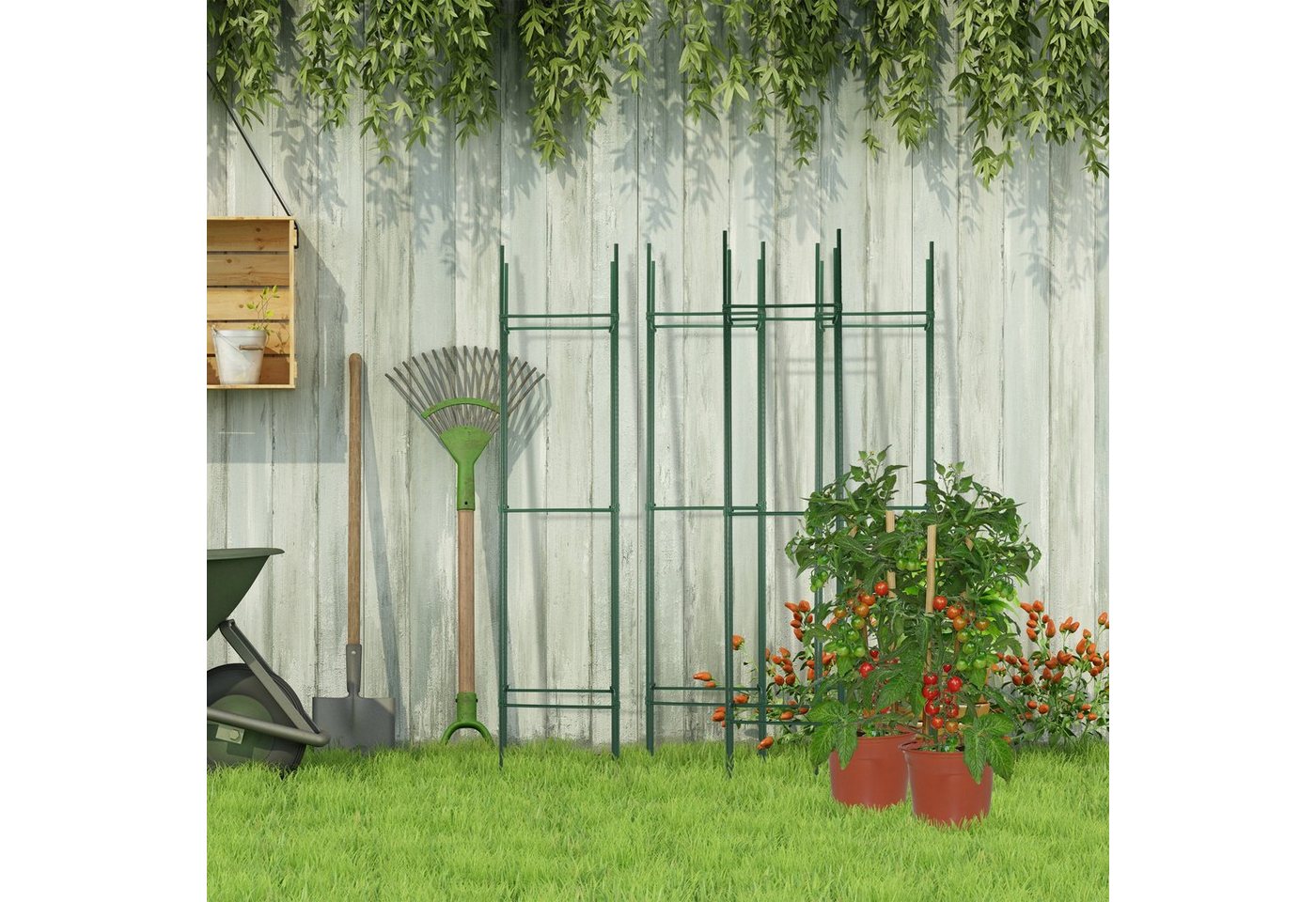 relaxdays Rankhilfe 4er Set 150 cm, 4 St. – Bild 2 von 5