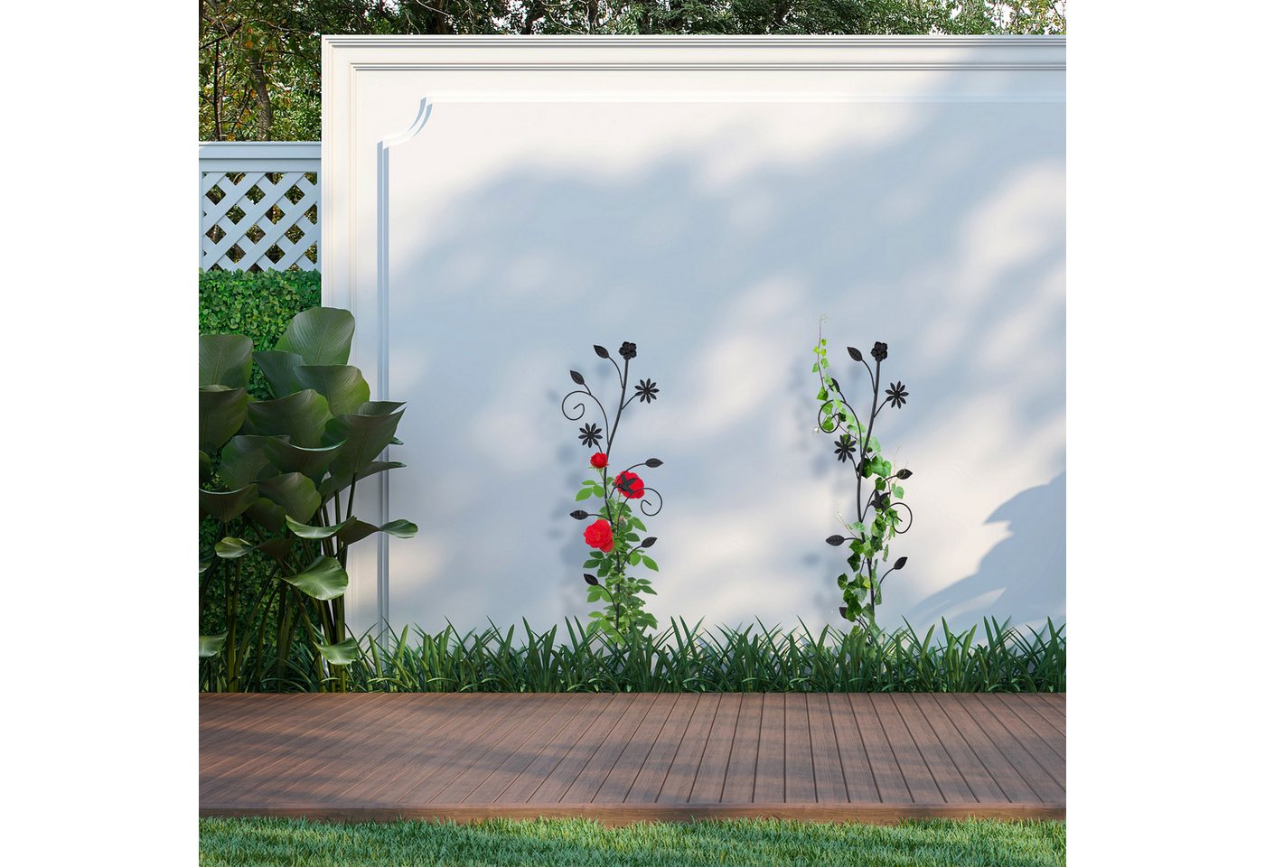 relaxdays Rankhilfe Blumendesign, 2 St., 2er Set, 2er Pack – Bild 2 von 5