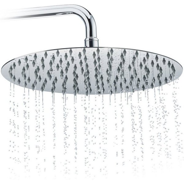 relaxdays Regenduschkopf Duschkopf Regendusche rund, (1-tlg), 300 mm