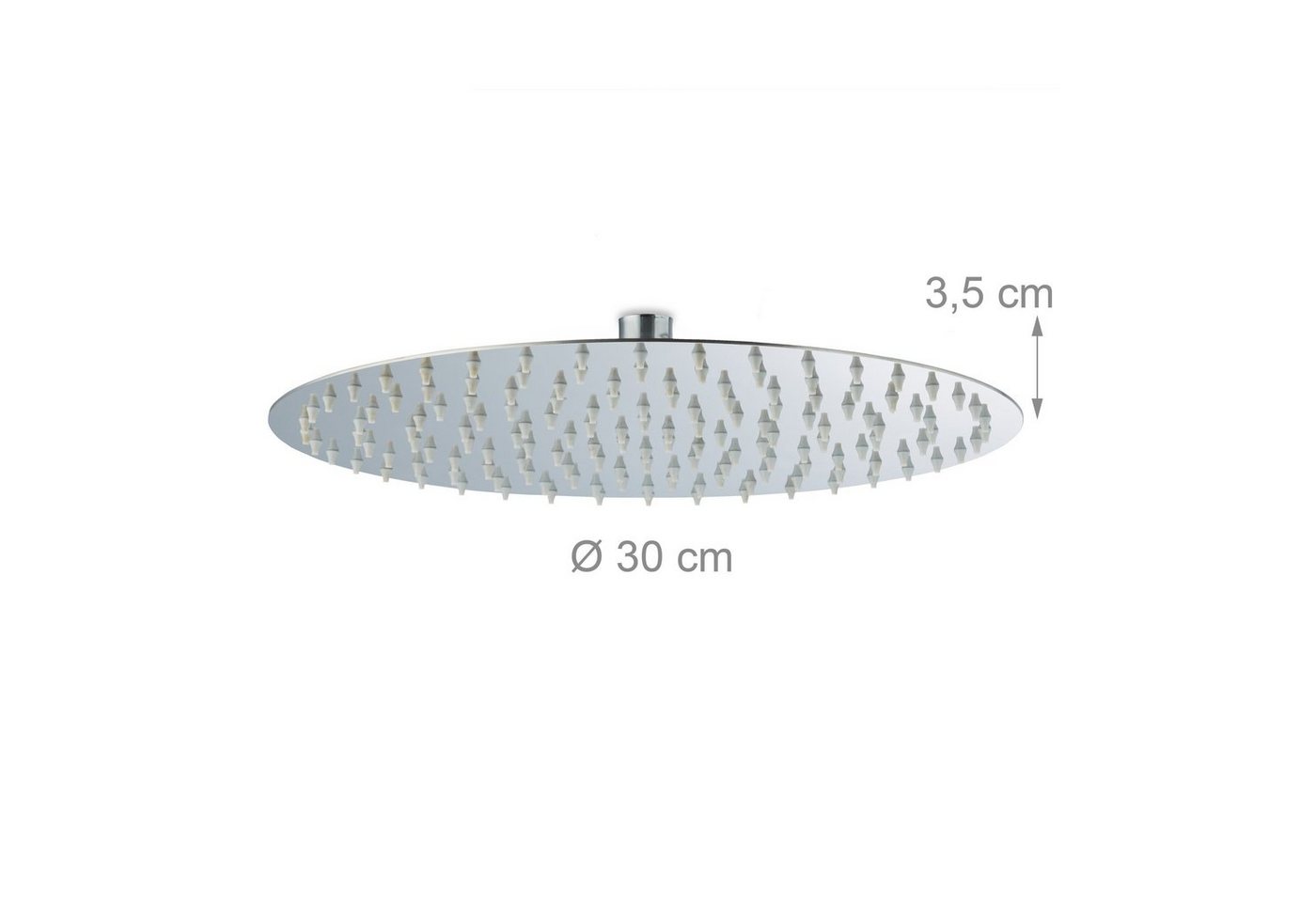 relaxdays Regenduschkopf Duschkopf Regendusche rund, (1-tlg), 300 mm – Bild 4 von 5