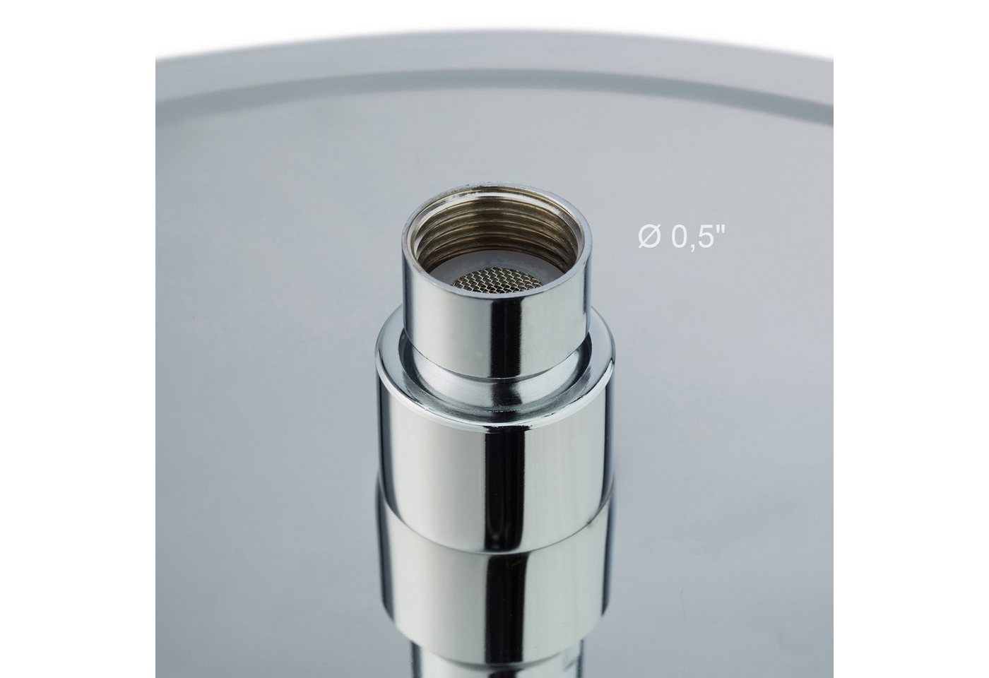 relaxdays Regenduschkopf Duschkopf Regendusche rund, (1-tlg), 300 mm – Bild 5 von 5