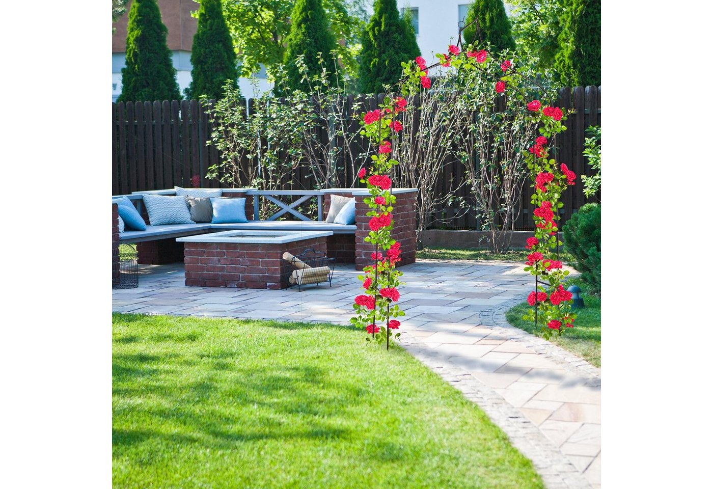 relaxdays Rosenbogen 255 cm hoch, 1 St. – Bild 2 von 5