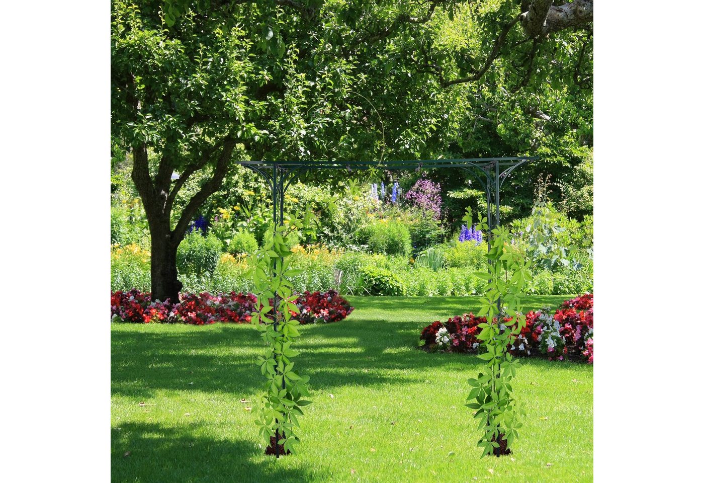 relaxdays Rosenbogen Metall eckig, 1 St. – Bild 2 von 5