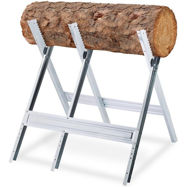 relaxdays Sägebock Sägebock Metall, 150 kg max. Belastbarkeit, (1-St)