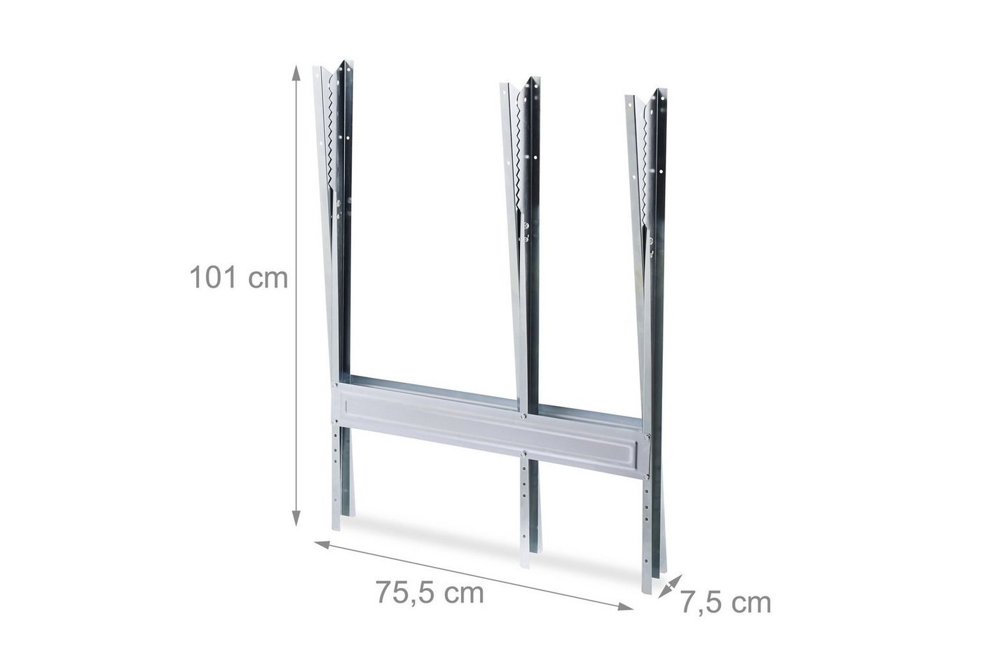 relaxdays Sägebock Sägebock Metall, 150 kg max. Belastbarkeit, (1-St) – Bild 5 von 5