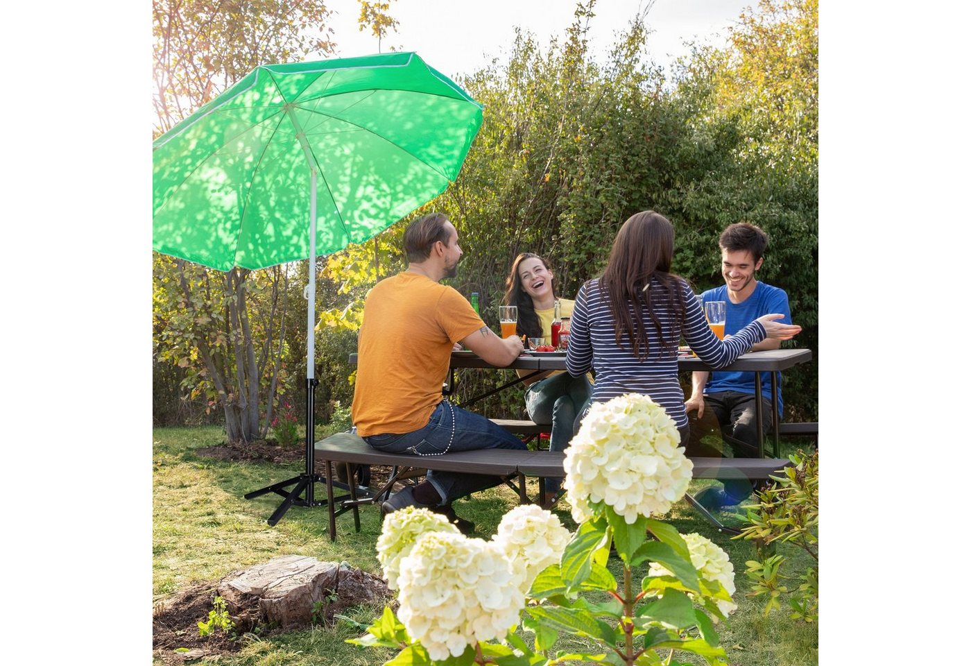 relaxdays Schirmhalter Sonnenschirmständer klappbar, 1 tlg. – Bild 3 von 5