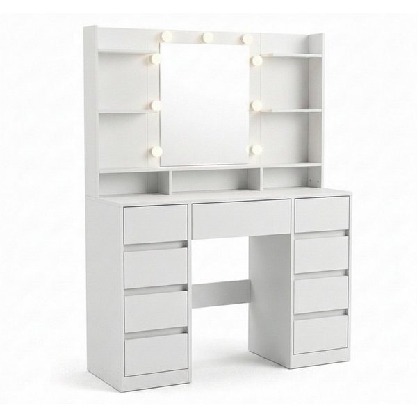 relaxdays Schminktisch mit LED Beleuchtung (1-St)
