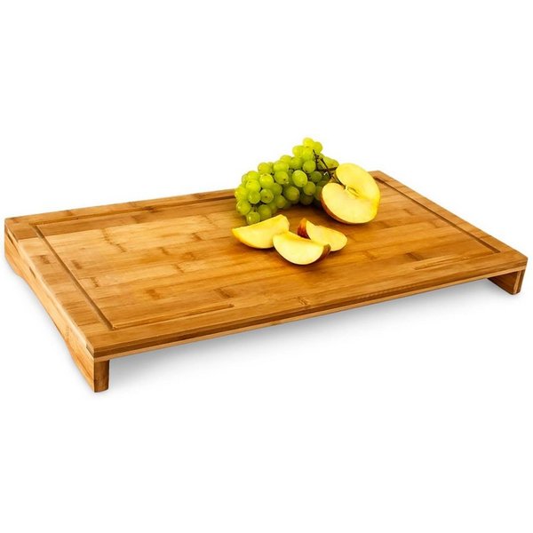 relaxdays Schneidebrett Bambus 52 x 29 cm, Bambus, (1-St)