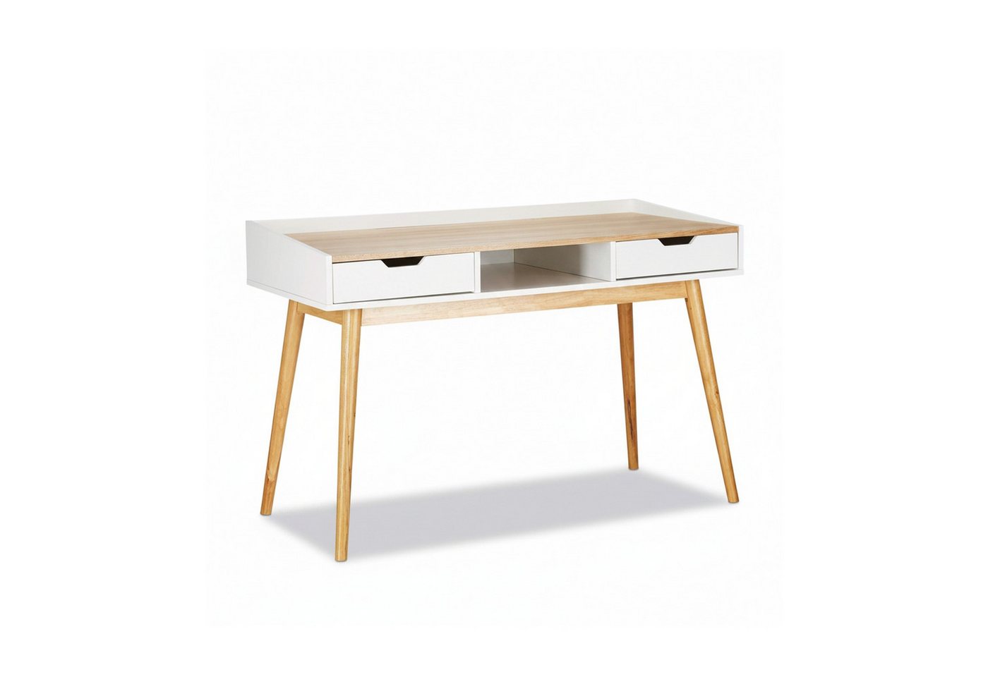 relaxdays Schreibtisch 2 Schubladen (1-St) – Bild 5 von 5