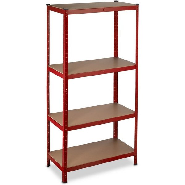 relaxdays Schwerlastregal 150 cm rot, 1-tlg.
