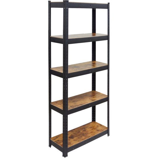 relaxdays Schwerlastregal Industrial 500 kg, 1-tlg., 30 x 60 x 180 cm