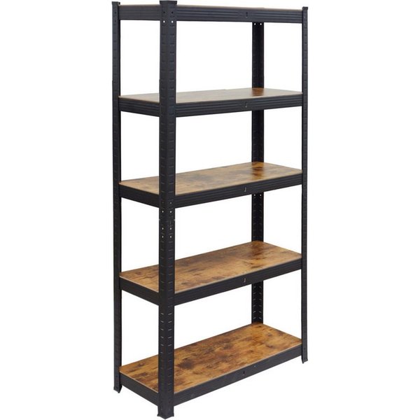 relaxdays Schwerlastregal Industrial 500 kg, 1-tlg., 30 x 75 x 150 cm