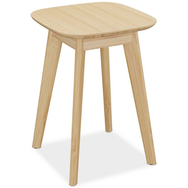 relaxdays Sitzhocker Esszimmerhocker aus Bambus (1 St)
