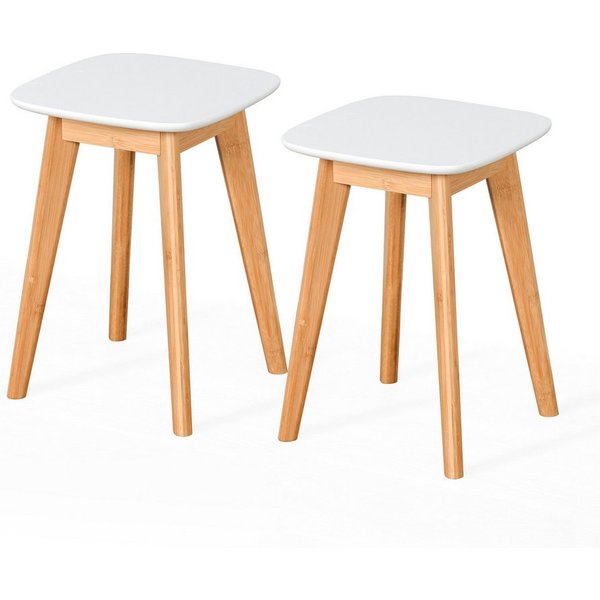 relaxdays Sitzhocker Esszimmerhocker im 2er Set (2er Set, 2 St)