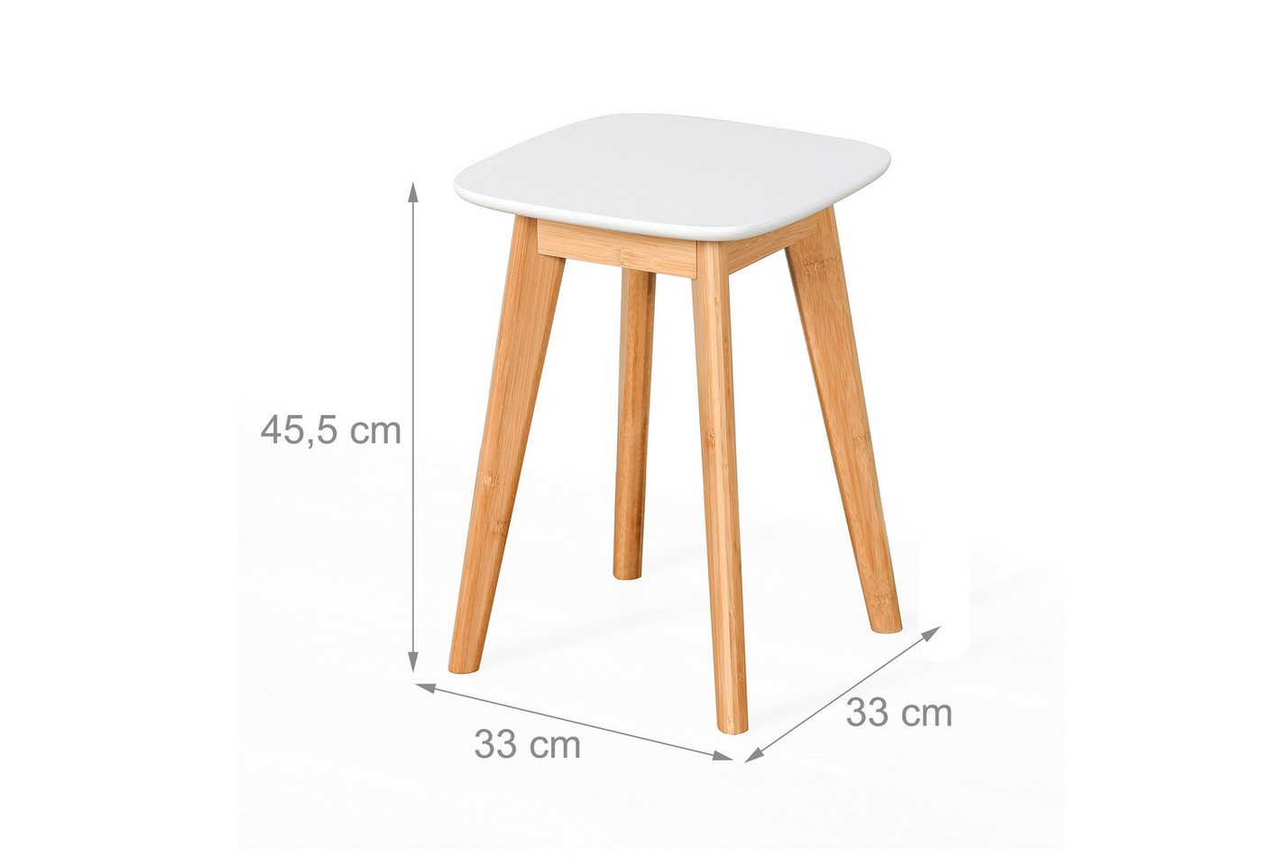 relaxdays Sitzhocker Esszimmerhocker im 2er Set (2er Set, 2 St) – Bild 4 von 5