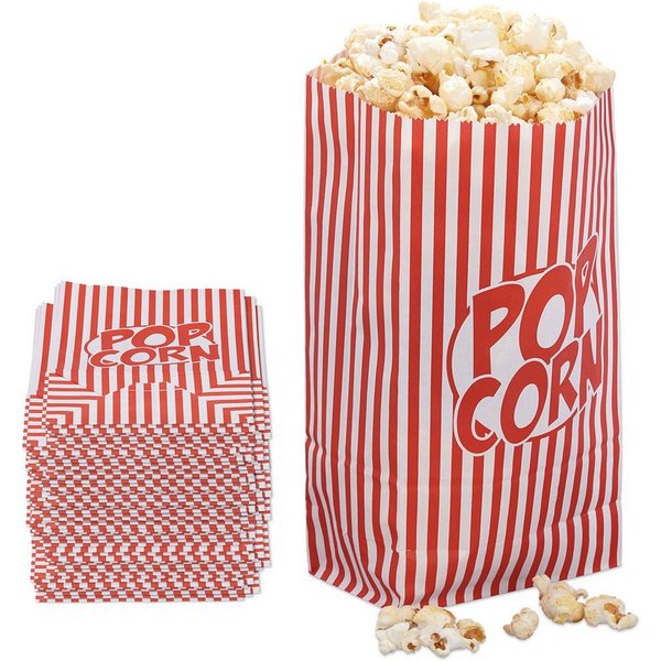 relaxdays Snackschale 300x Retro Popcorntüten, Papier, (100-tlg)