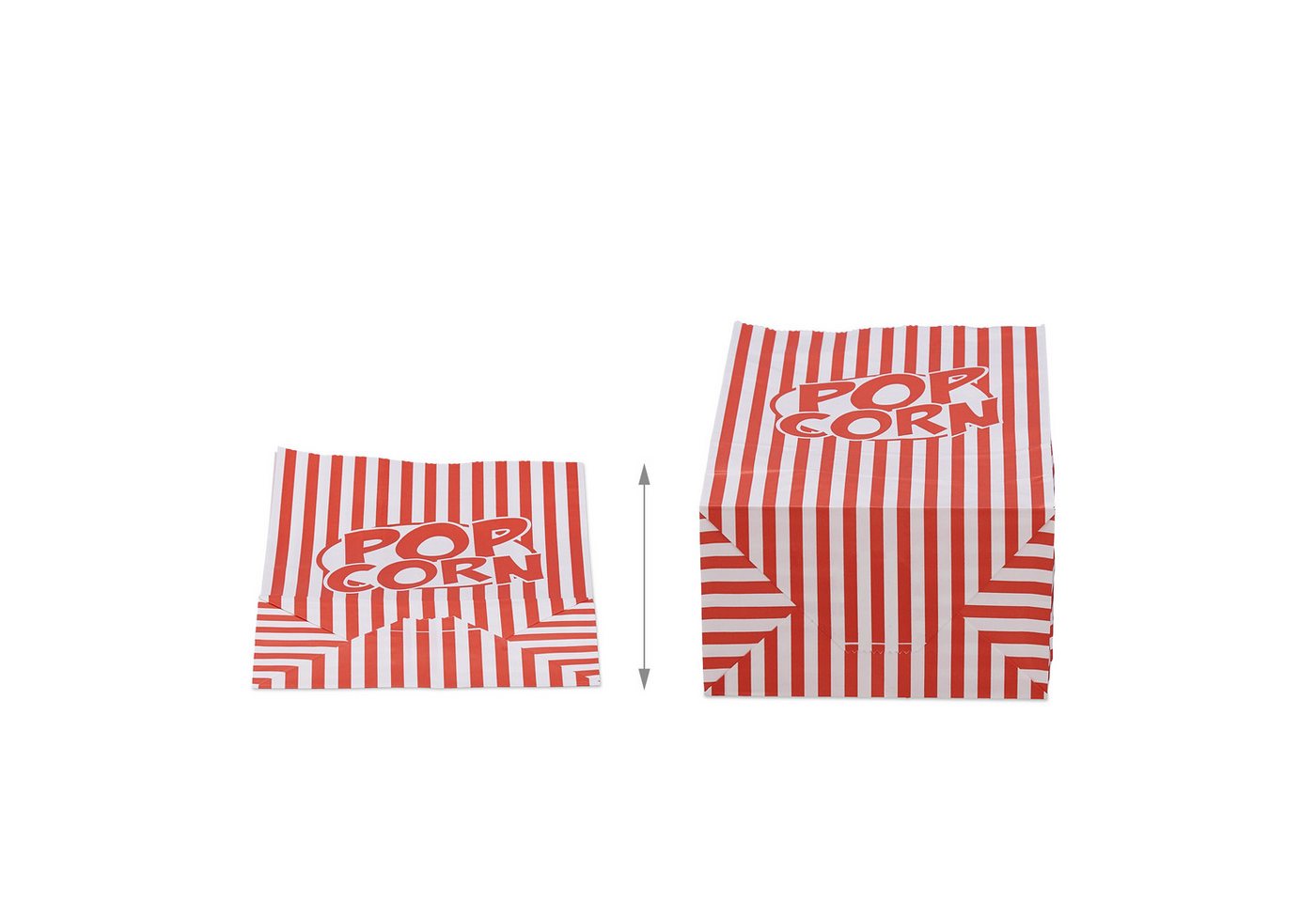 relaxdays Snackschale Retro Popcorntüten 100er Set, Papier, (100-tlg) – Bild 5 von 5