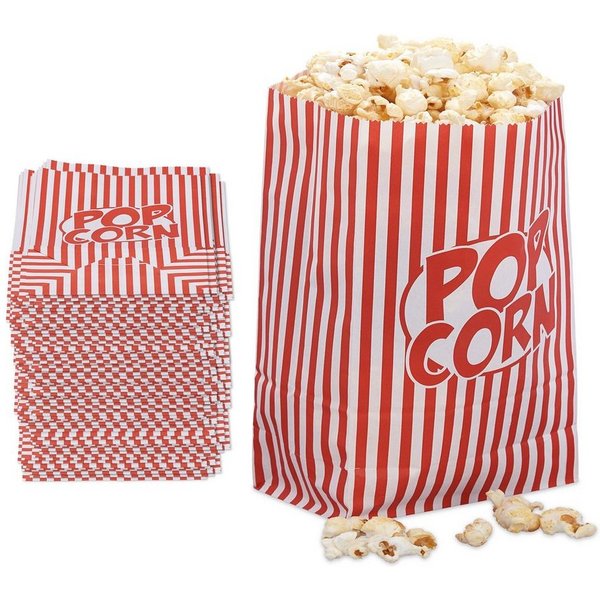 relaxdays Snackschale Retro Popcorntüten 48er Set, Papier, (48-tlg)