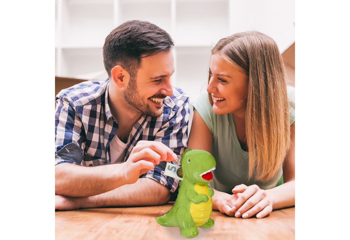 relaxdays Spardose Dinosaurier, (1-tlg) – Bild 3 von 5