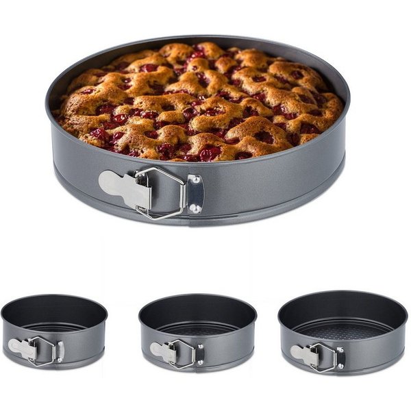 relaxdays Springform 4er Set rund, (4-tlg)