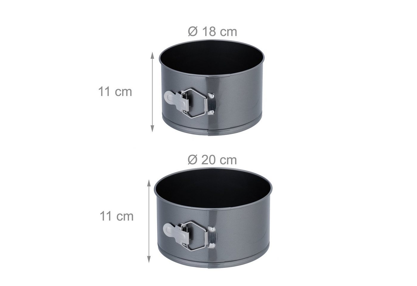 relaxdays Springform Set mit 5 Größen, (5-tlg) – Bild 5 von 5