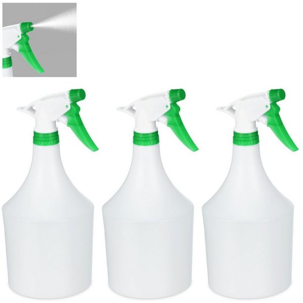 relaxdays Sprühflasche 3er Set, (3-tlg), grün