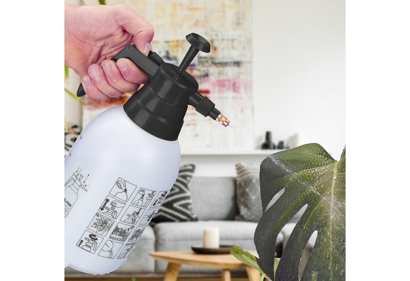 relaxdays Sprühflasche Pumpsprühflasche 1,5 Liter, (1-tlg) – Bild 3 von 5